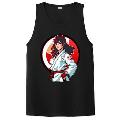 Taekwondo Mom As A Fighter Design Taekwondo Fighter Gift PosiCharge Competitor Tank