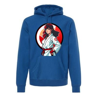 Taekwondo Mom As A Fighter Design Taekwondo Fighter Gift Premium Hoodie