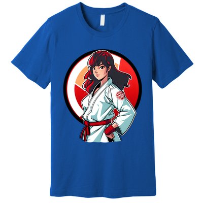 Taekwondo Mom As A Fighter Design Taekwondo Fighter Gift Premium T-Shirt