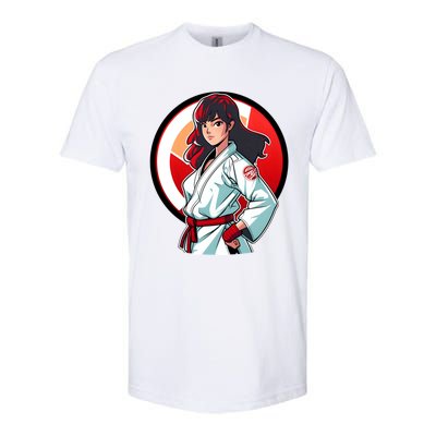 Taekwondo Mom As A Fighter Design Taekwondo Fighter Gift Softstyle CVC T-Shirt