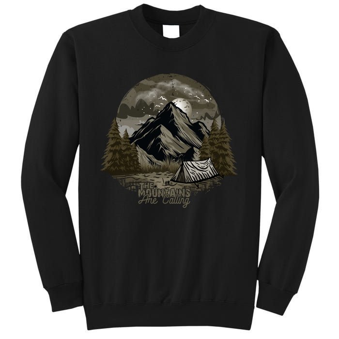 The Mountains Are Calling Adventure Graphic Sweatshirt