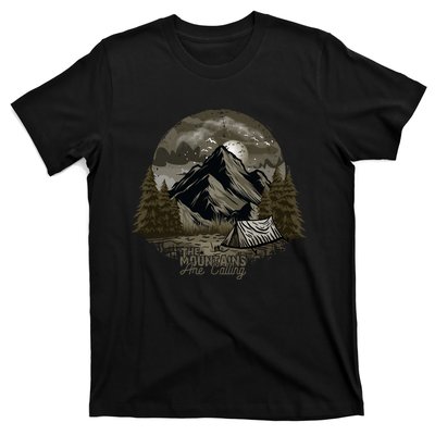 The Mountains Are Calling Adventure Graphic T-Shirt