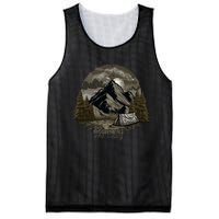 The Mountains Are Calling Adventure Graphic Mesh Reversible Basketball Jersey Tank