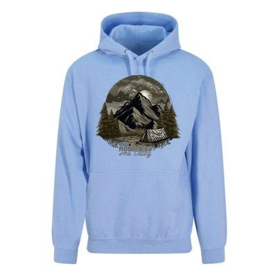 The Mountains Are Calling Adventure Graphic Unisex Surf Hoodie