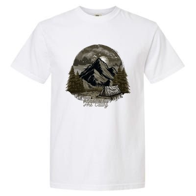 The Mountains Are Calling Adventure Graphic Garment-Dyed Heavyweight T-Shirt