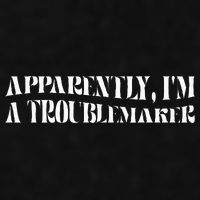 Trouble Maker Apparently IM A Troublemaker Ladies PosiCharge Tri-Blend Wicking Tank