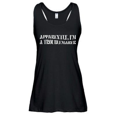 Trouble Maker Apparently IM A Troublemaker Ladies Essential Flowy Tank