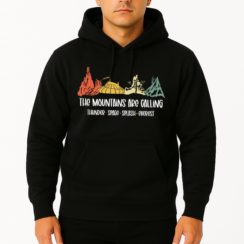 The Mountains Are Calling Space Splash Thunder Everest Hoodie