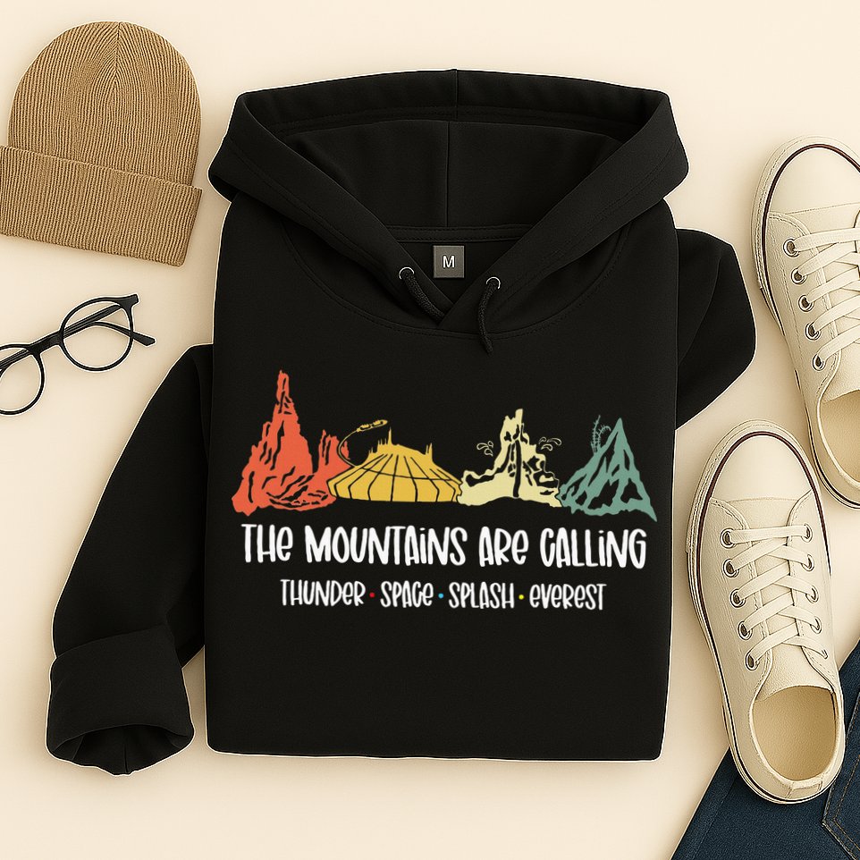 The Mountains Are Calling Space Splash Thunder Everest Hoodie