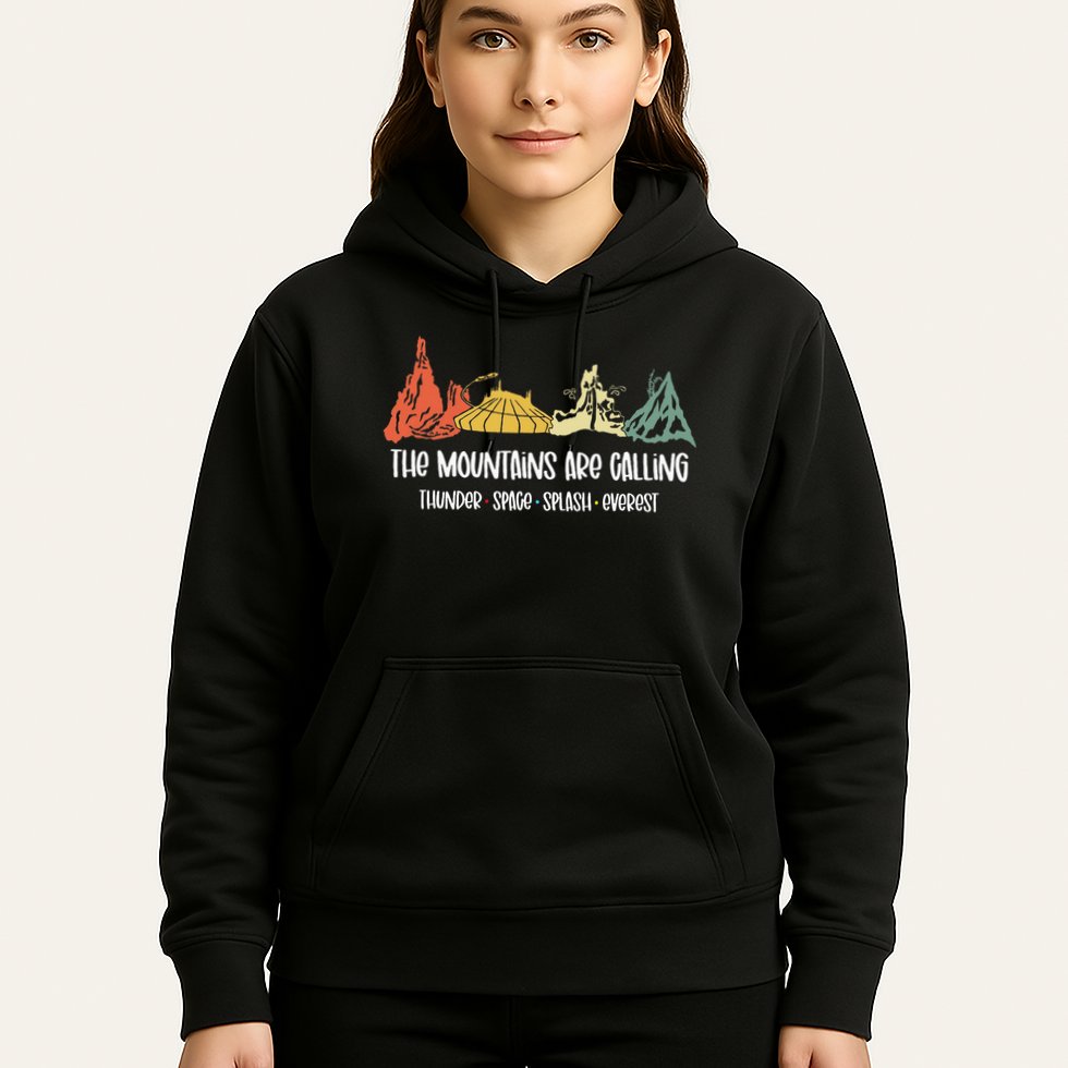 The Mountains Are Calling Space Splash Thunder Everest Hoodie