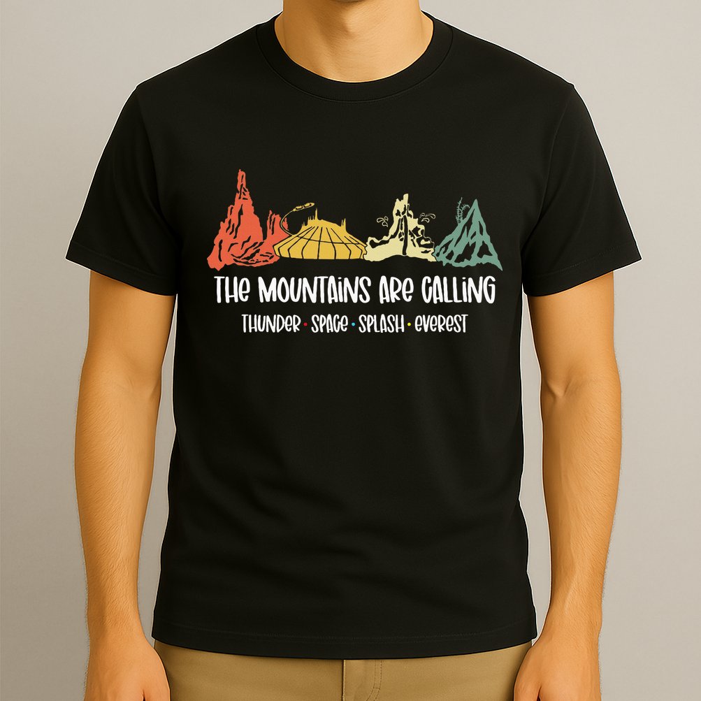 The Mountains Are Calling Space Splash Thunder Everest T-Shirt