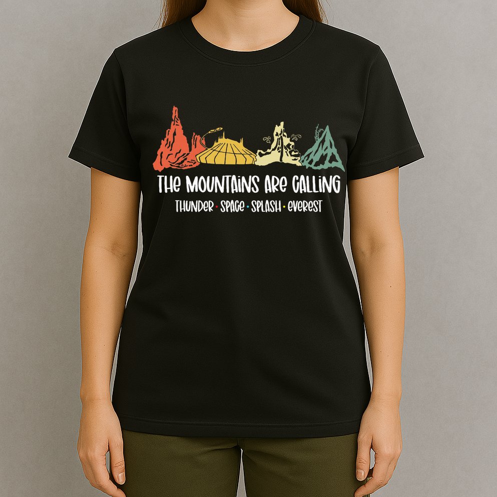 The Mountains Are Calling Space Splash Thunder Everest T-Shirt