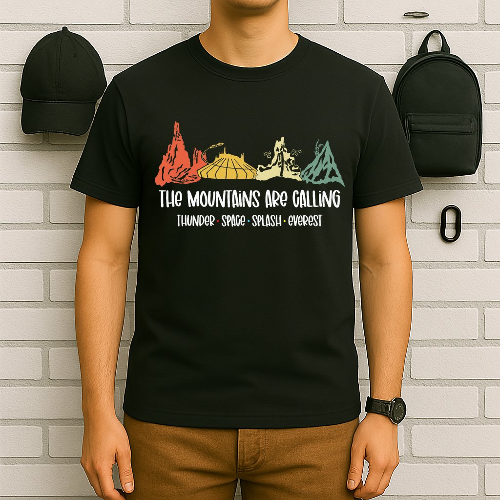 The Mountains Are Calling Space Splash Thunder Everest T-Shirt