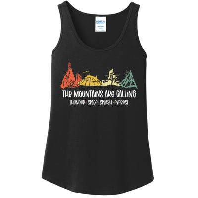 The Mountains Are Calling Space Splash Thunder Everest Ladies Essential Tank