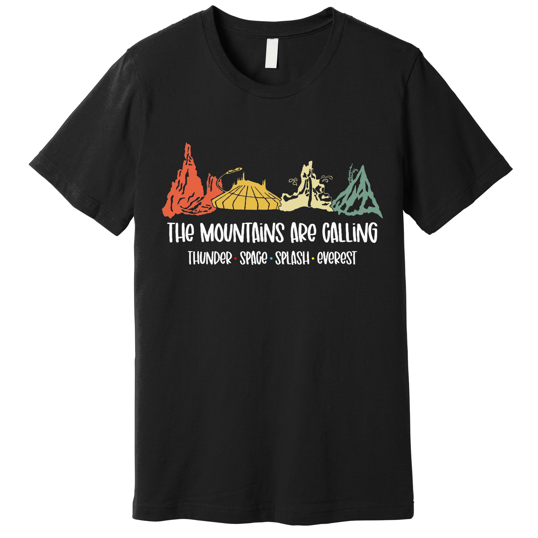 The Mountains Are Calling Space Splash Thunder Everest Premium T-Shirt