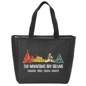 The Mountains Are Calling Space Splash Thunder Everest Zip Tote Bag