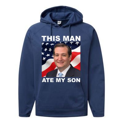 This Man Ate My Son Performance Fleece Hoodie