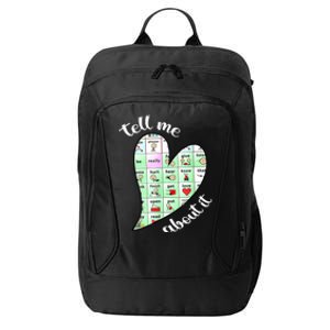 Tell Me About It Speech Pathology Aac Sped Teacher City Backpack