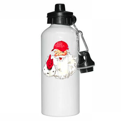 Trump Make A Christmas Great Again Santa Keep America Great Gift Aluminum Water Bottle