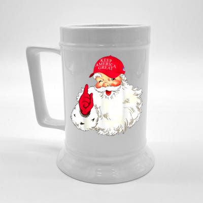 Trump Make A Christmas Great Again Santa Keep America Great Gift Beer Stein