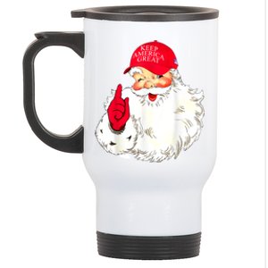 Trump Make A Christmas Great Again Santa Keep America Great Gift Stainless Steel Travel Mug