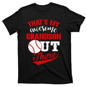 That's My Awesome Grandson Out There Baseball T-Shirt