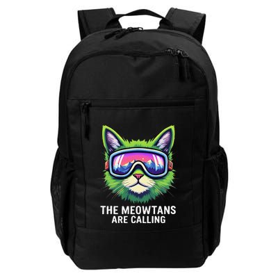 The Meowtains Are Calling Cat Lover Mountain Skier Daily Commute Backpack