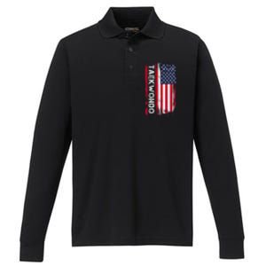 Taekwondo Martial Arts Great Gift Performance Long Sleeve Polo