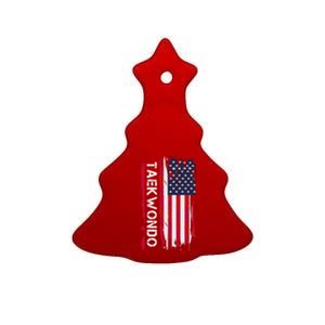 Taekwondo Martial Arts Great Gift Ceramic Tree Ornament