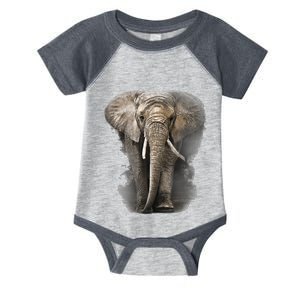 The Mountain African Elephant Infant Baby Jersey Bodysuit