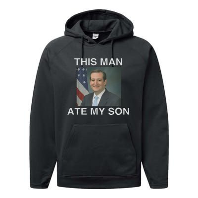 This Man Ate My Son Performance Fleece Hoodie