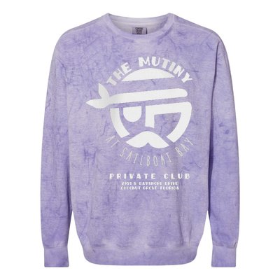 The Mutiny At Sailboat Bay Private Club Colorblast Crewneck Sweatshirt