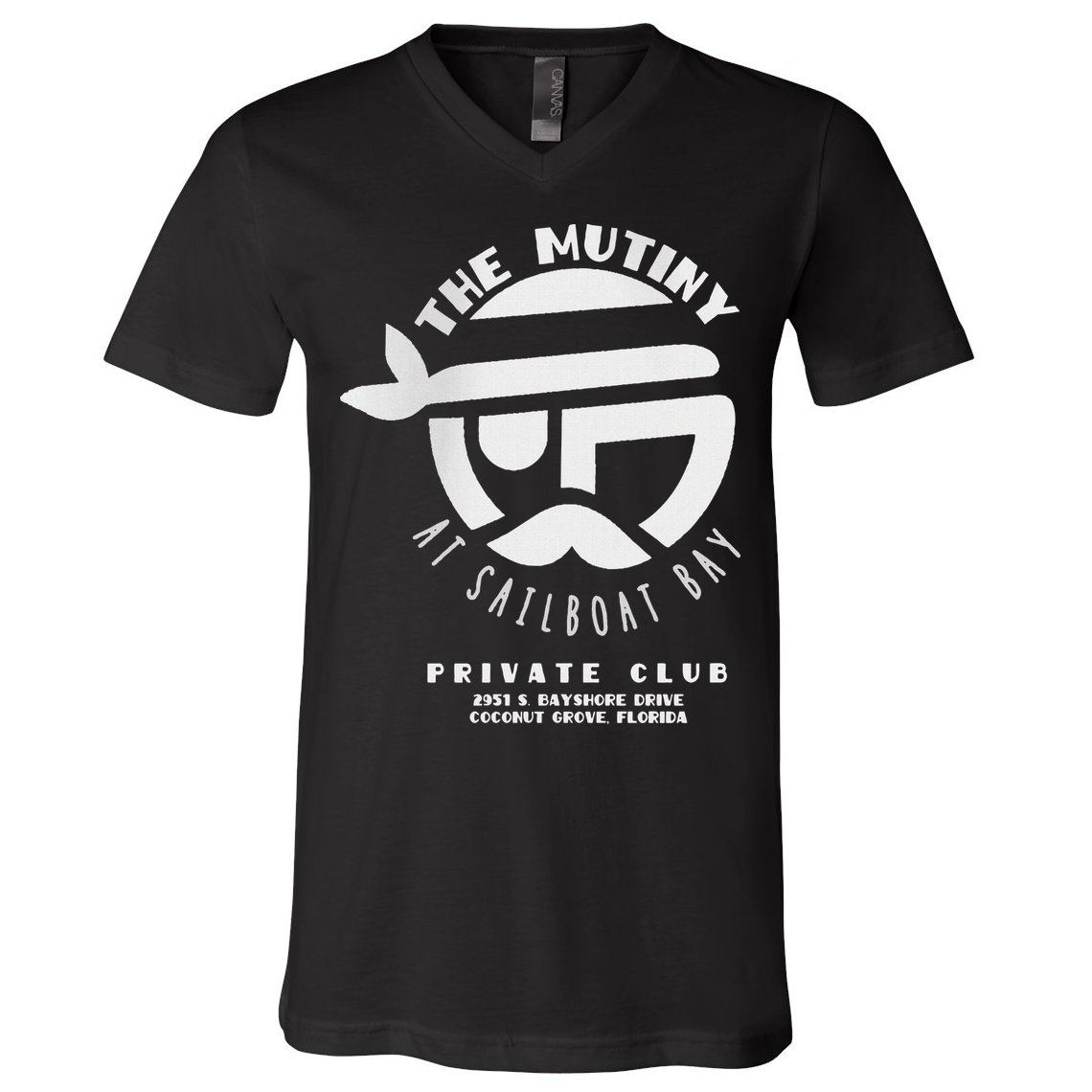 The Mutiny At Sailboat Bay Private Club V-Neck T-Shirt