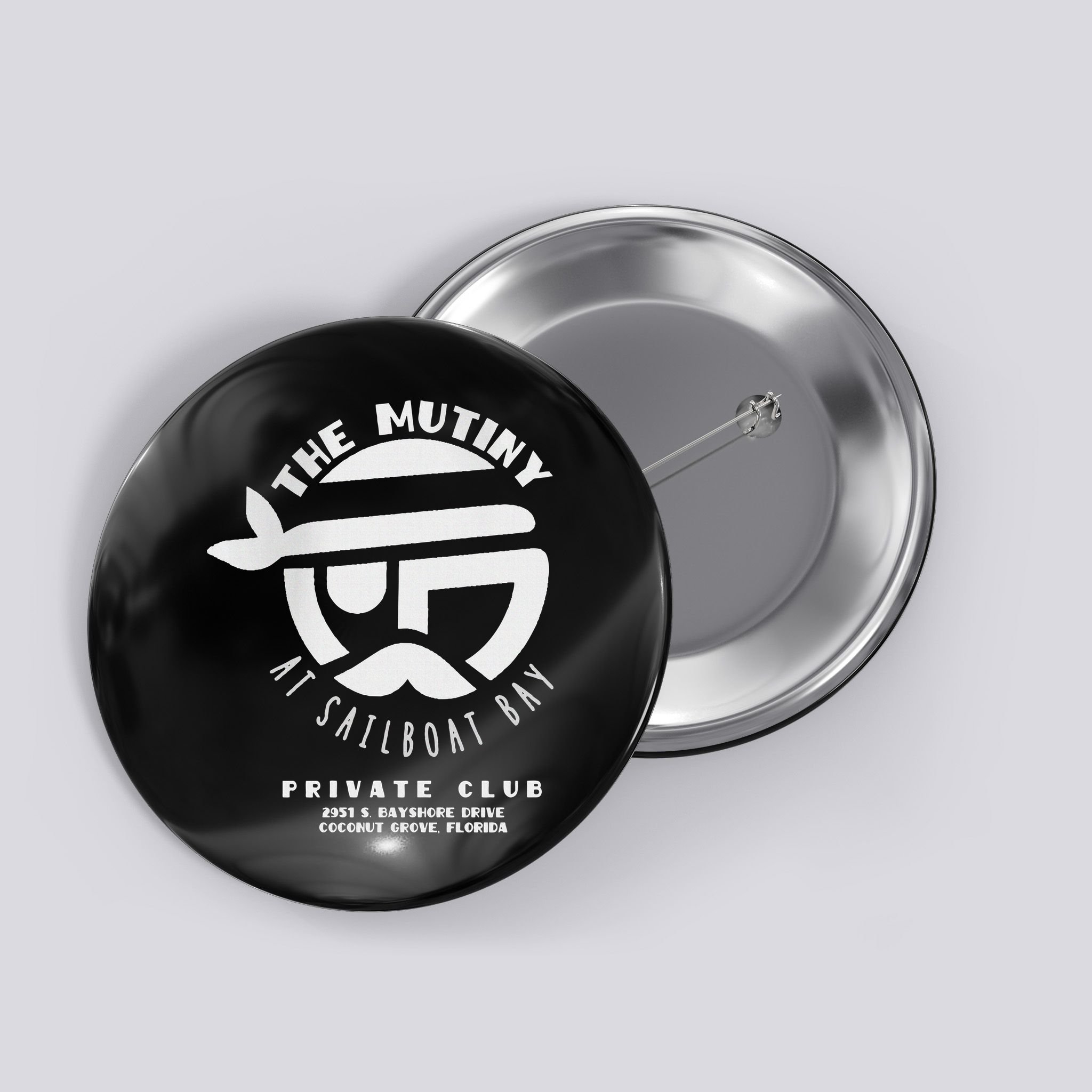 The Mutiny At Sailboat Bay Private Club Button
