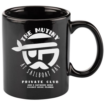 The Mutiny At Sailboat Bay Private Club 11oz C Handle Ceramic Mug