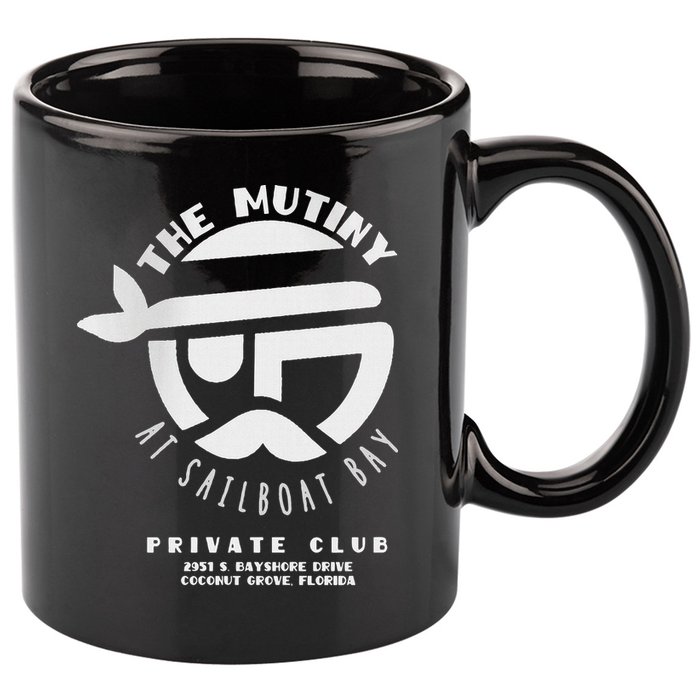 The Mutiny At Sailboat Bay Private Club 11oz C Handle Ceramic Mug