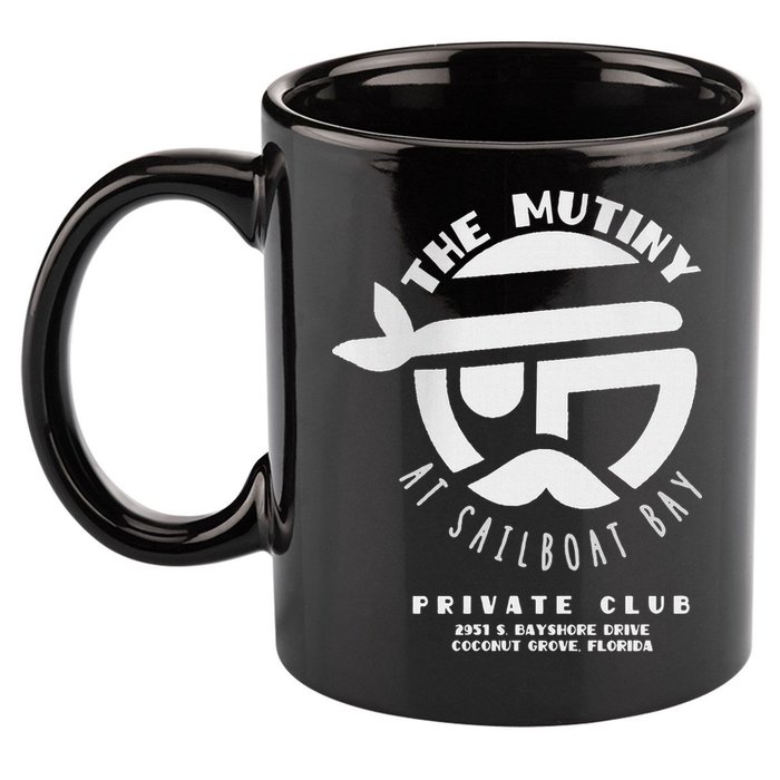 The Mutiny At Sailboat Bay Private Club 11oz C Handle Ceramic Mug