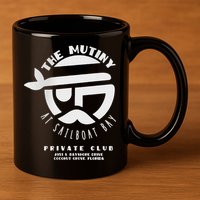 The Mutiny At Sailboat Bay Private Club 11oz C Handle Ceramic Mug