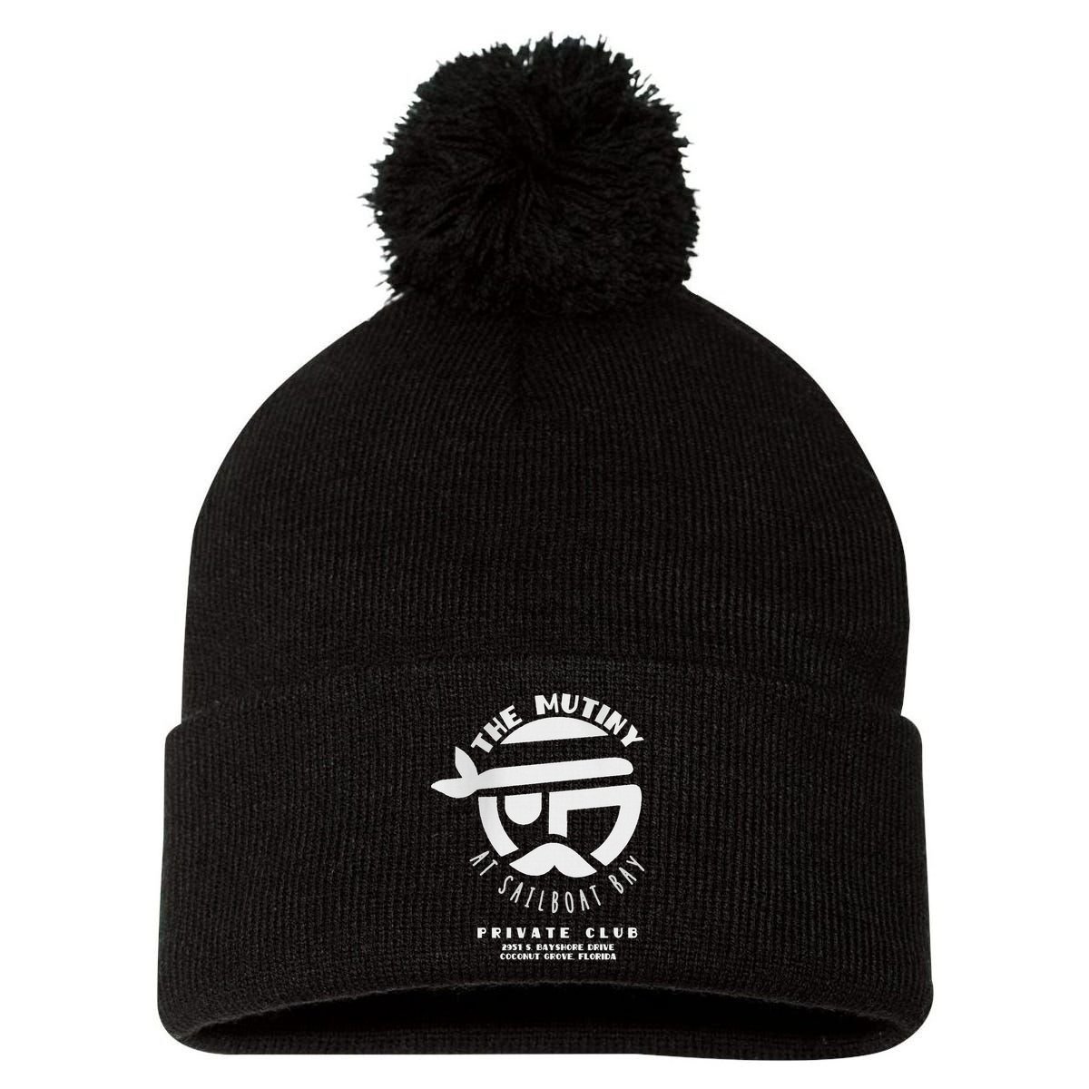 The Mutiny At Sailboat Bay Private Club Pom Pom 12in Knit Beanie