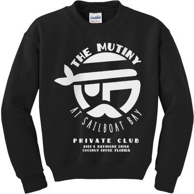 The Mutiny At Sailboat Bay Private Club Kids Sweatshirt