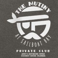 The Mutiny At Sailboat Bay Private Club Cotton Canvas Backpack