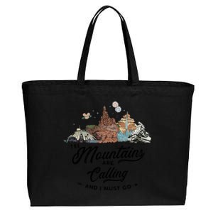 The Mountains Are Calling And I Must Go Rides Space Thunder Splash Adventure Cotton Canvas Jumbo Tote