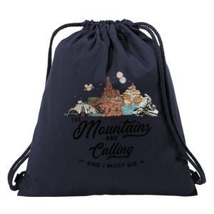 The Mountains Are Calling And I Must Go Rides Space Thunder Splash Adventure Drawstring Bag