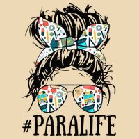 Teacher Messy Bun Paraprofessional Life Bag