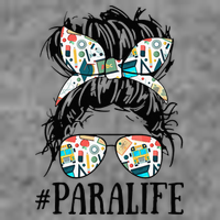 Teacher Messy Bun Paraprofessional Life Tall Sweatshirt