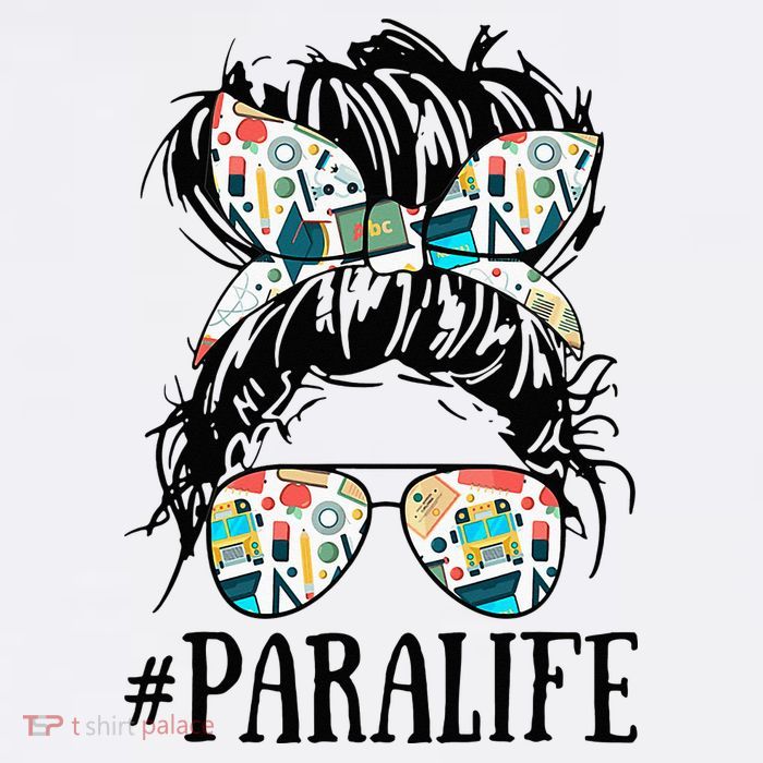 Teacher Messy Bun Paraprofessional Life Button