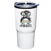 Teacher Messy Bun Paraprofessional Life Tumbler