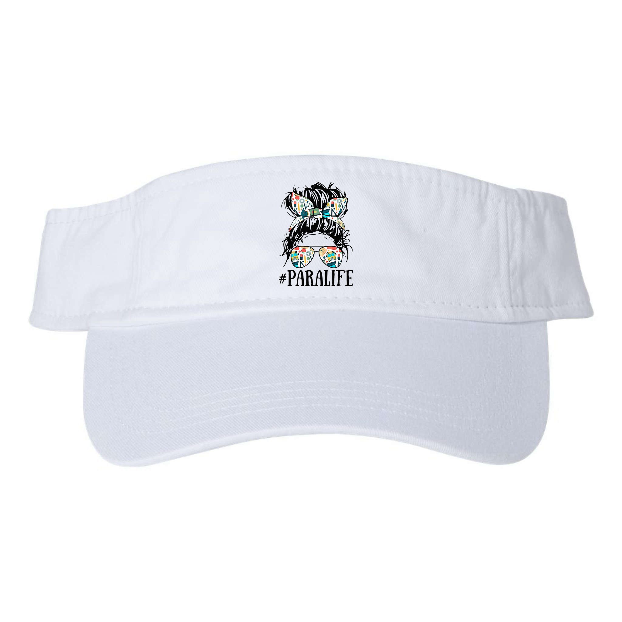 Teacher Messy Bun Paraprofessional Life Visor