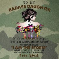 To My Badass Daughter If Fate Whispers To You You ... Dad Legacy Tie Dye Trucker Hat