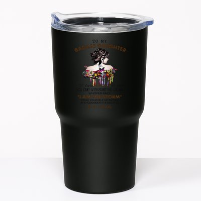 To My Badass Daughter If Fate Whispers To You You ... Dad Tumbler